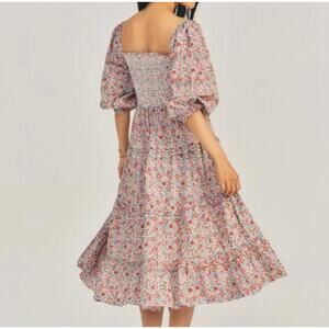 Love Shack Fancy X Liberty Fabrics Floral Minnie Dress Cottage Core XS Cotton